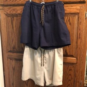 Lot of 2 EUC Jansport men’s XL cotton shorts with drawstring tie